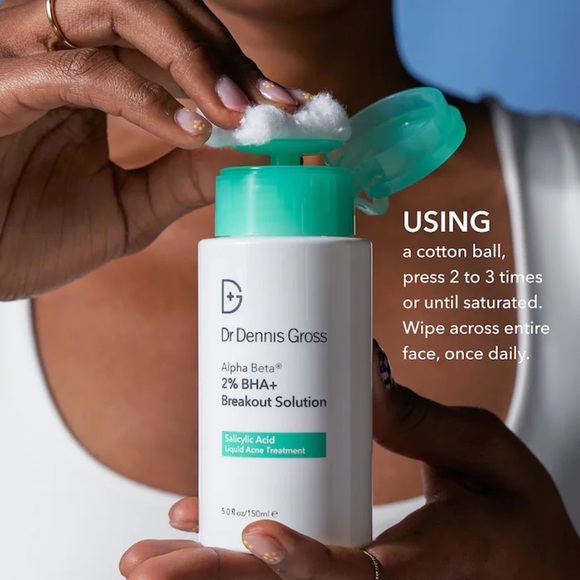 🆕 DR DENNIS GROSS Skincare Alpha Beta® 2% BHA + Breakout Solution 150 mL NWOB - Picture 10 of 13